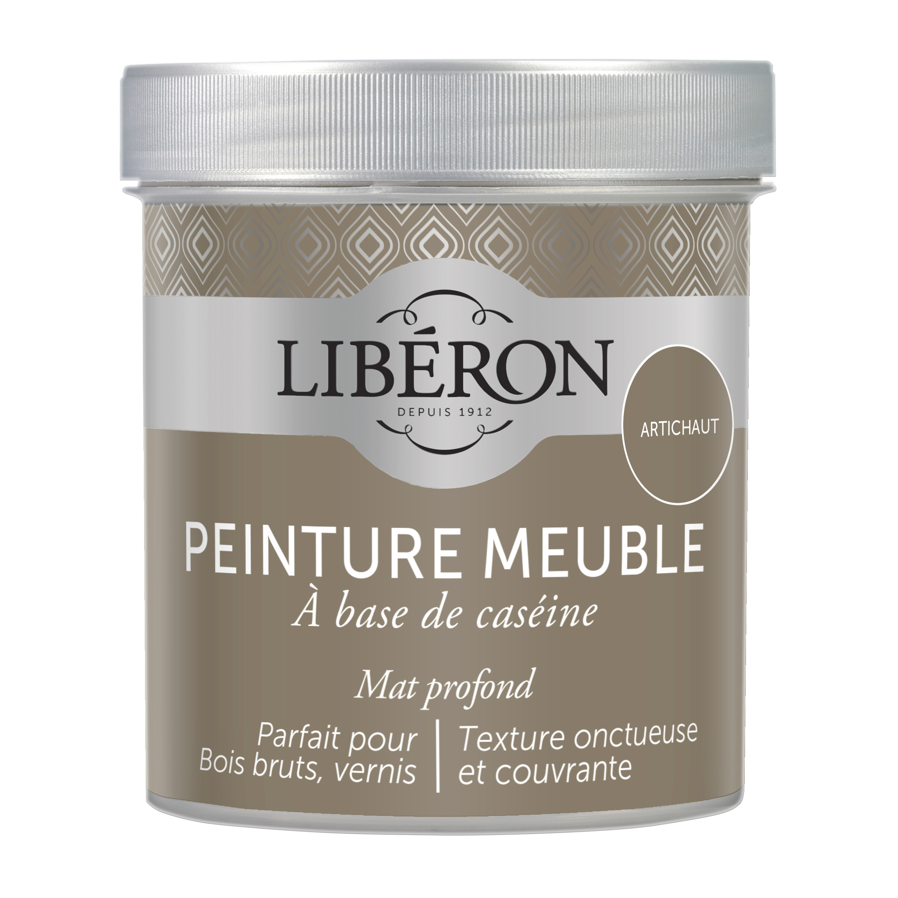 Peinture pour meuble, objet et porte, mat Caséine, artichaut 0,5L - LIBERON